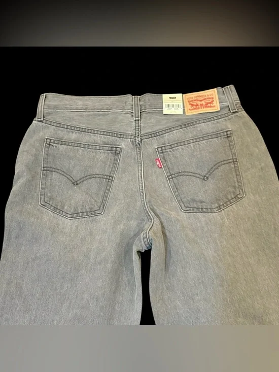 Levi’s Low Pro Straight Leg Gray Bleach Splatter Jeans Size 30 NWT-Y2K-Grunge - Picture 9 of 16